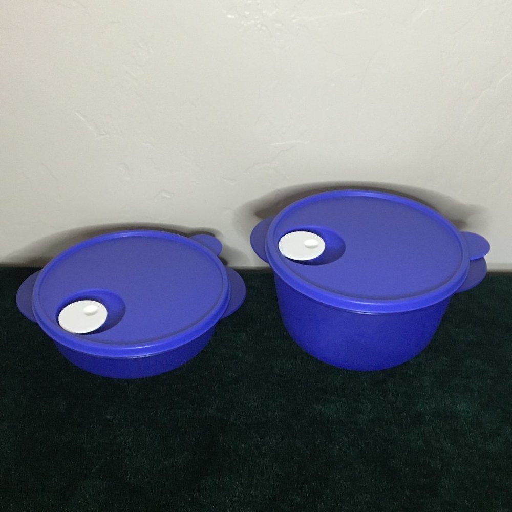 NEW Tupperware CrystalWave 4.25 & 8.5 Cup Round Containers